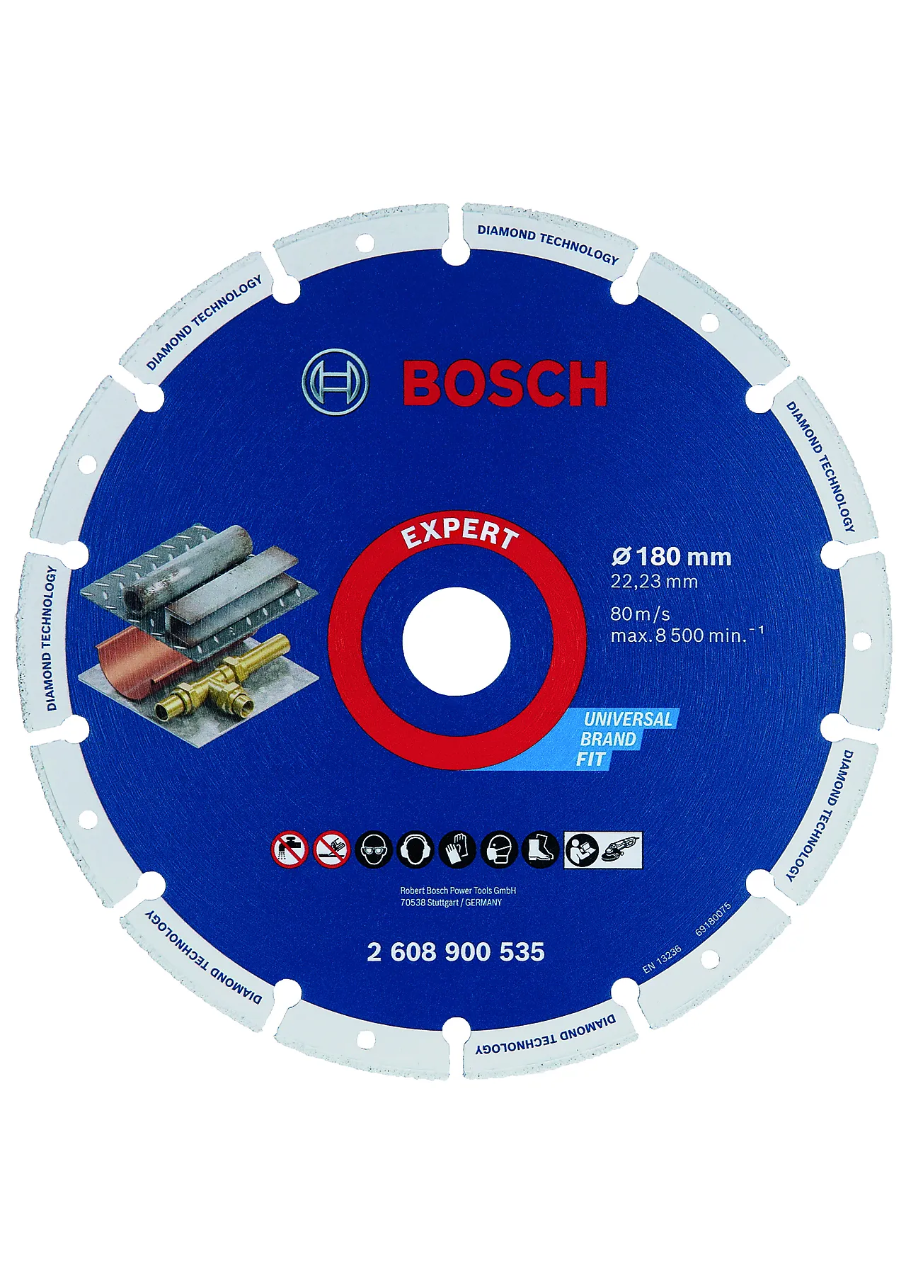 Diamantskive til metall Ø180x22,23 mm Diamantskive til metall Ø180x22,23 mm