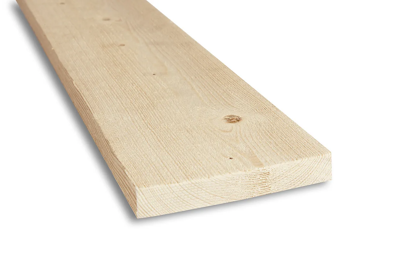 Kledning rektangulær ubehandlet 19x123 mm gran klasse 1 null - null - 3 - Miniatyr