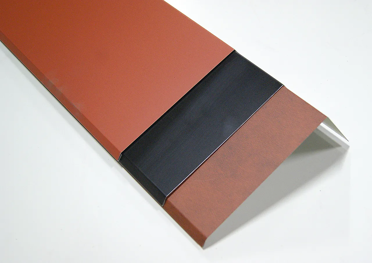 Raftbeslag 80x165x2000mm sort armat