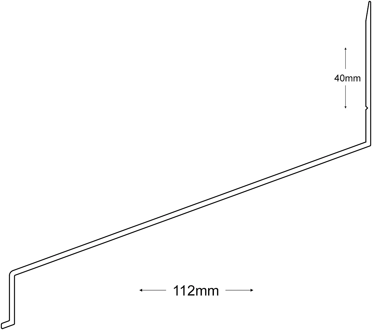 Vannbordbeslag alu 5321 1,65 sort d-mål:111mm. 10 stk/pk null - null - 3 - Miniatyr
