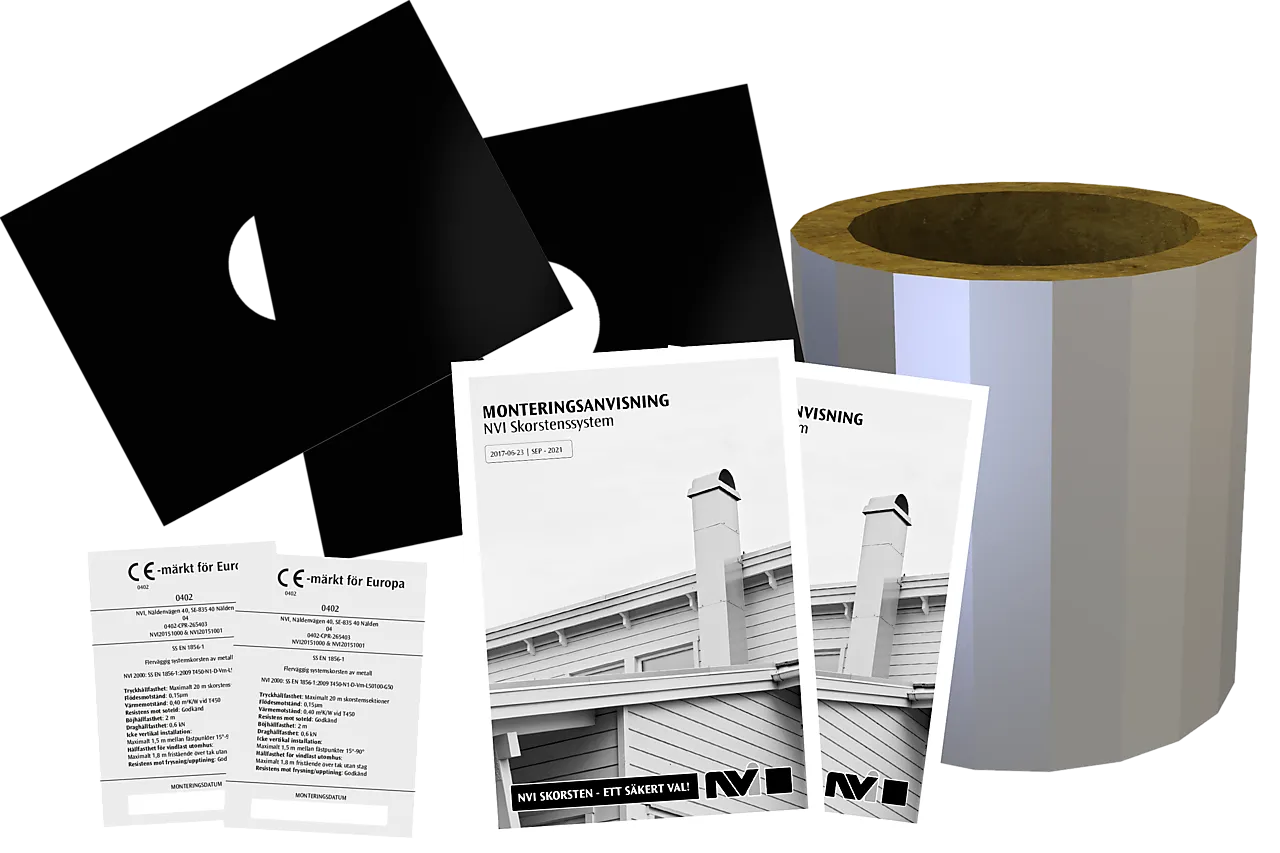 Installasjonssats NVI 3000 stålpipe