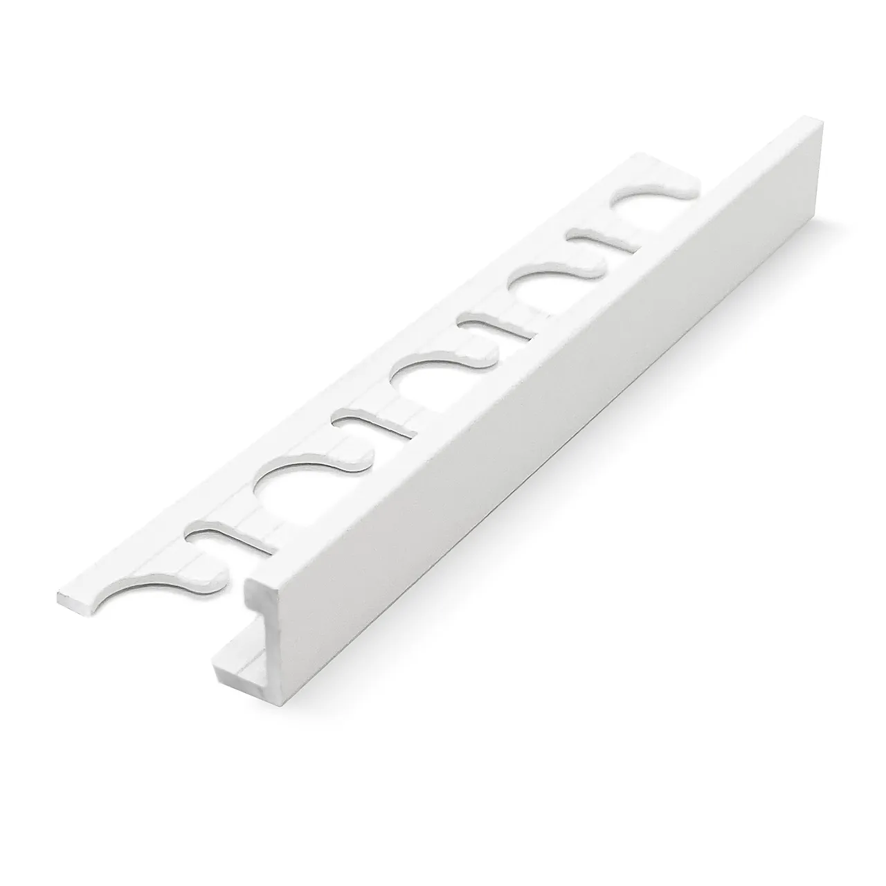 Karmlist stone white aluminium 2700x8 mm