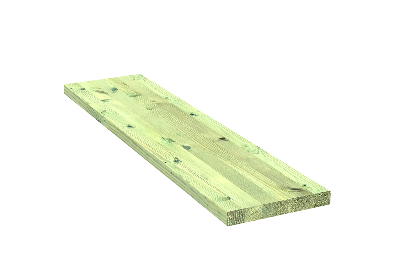 Trinn impregnert til trappevange