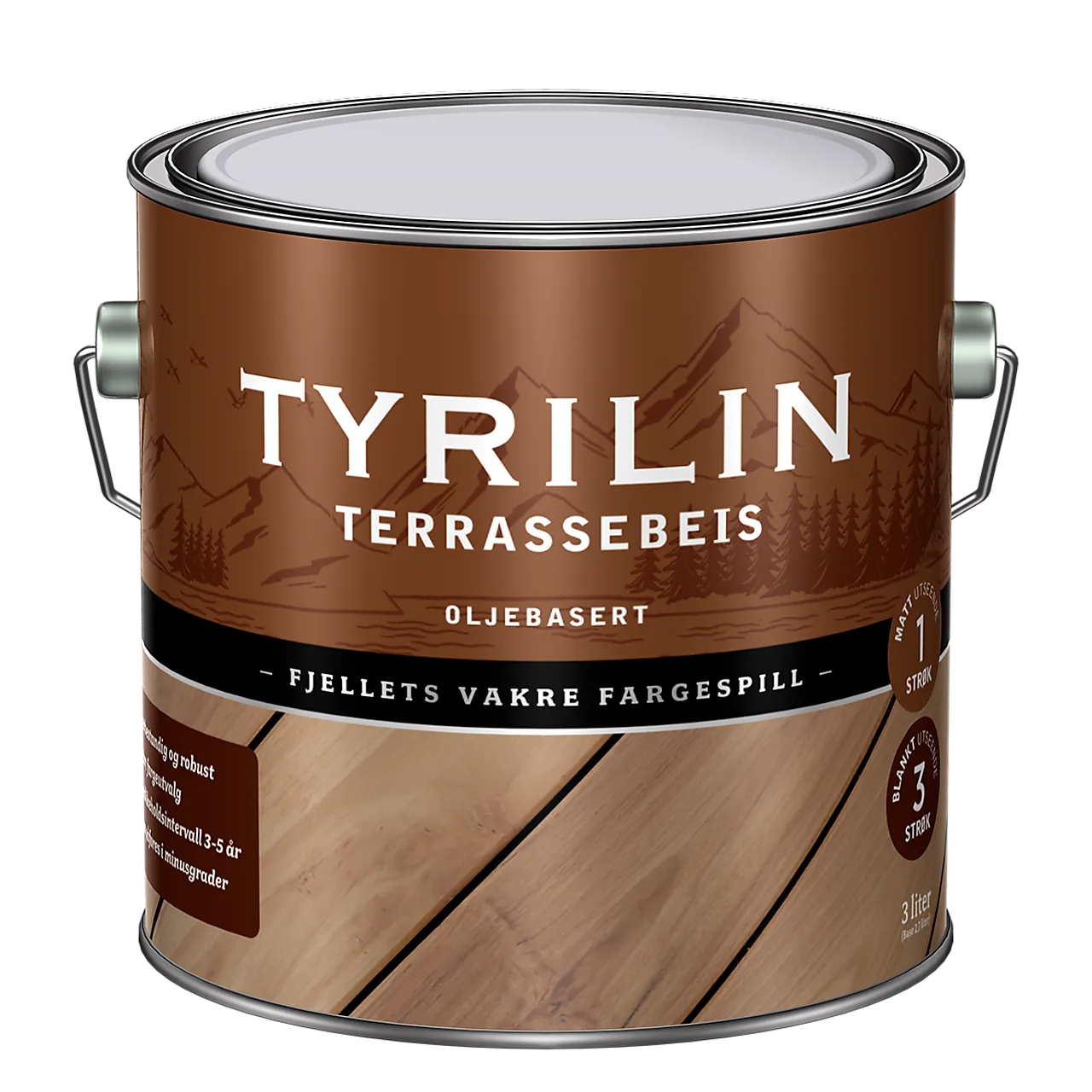 Terrassebeis base gul 2,7 liter null - null - 3 - Miniatyr