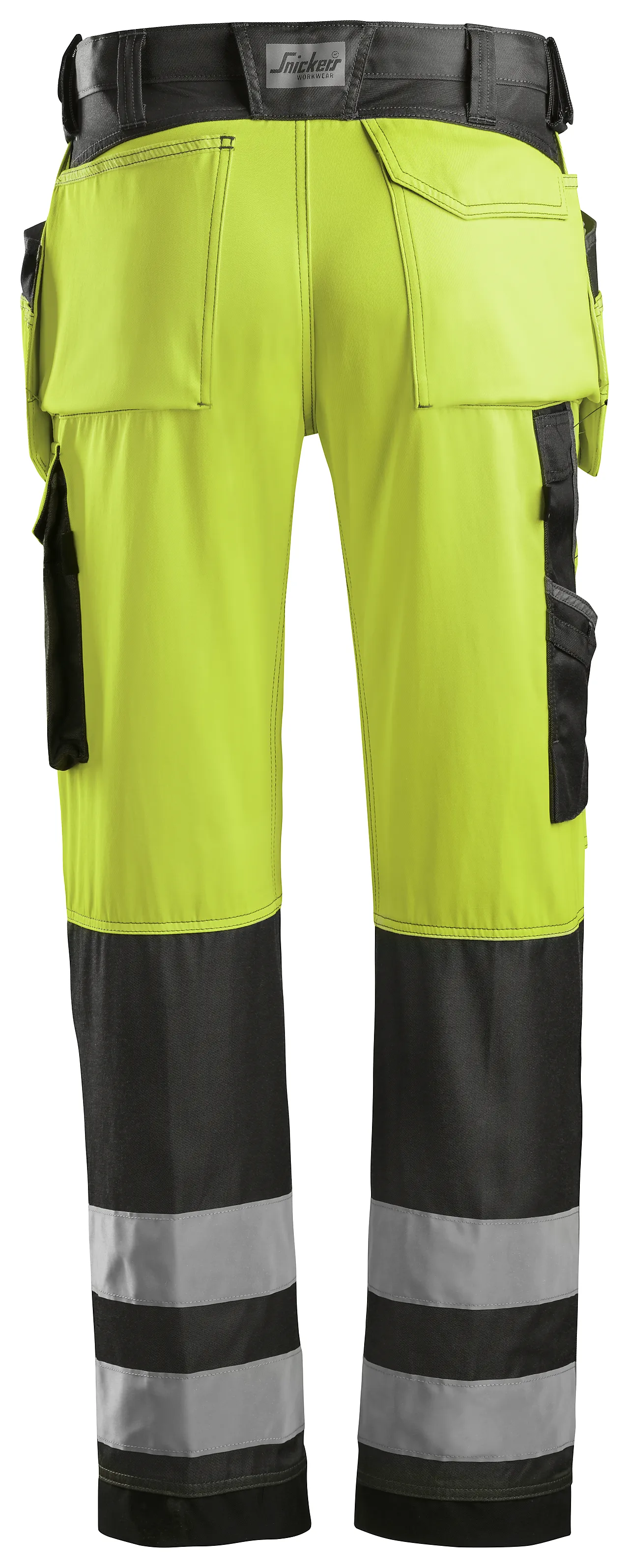 Arbeidsbukse high-vis 3233 gul/sort str 184 null - null - 3 - Miniatyr