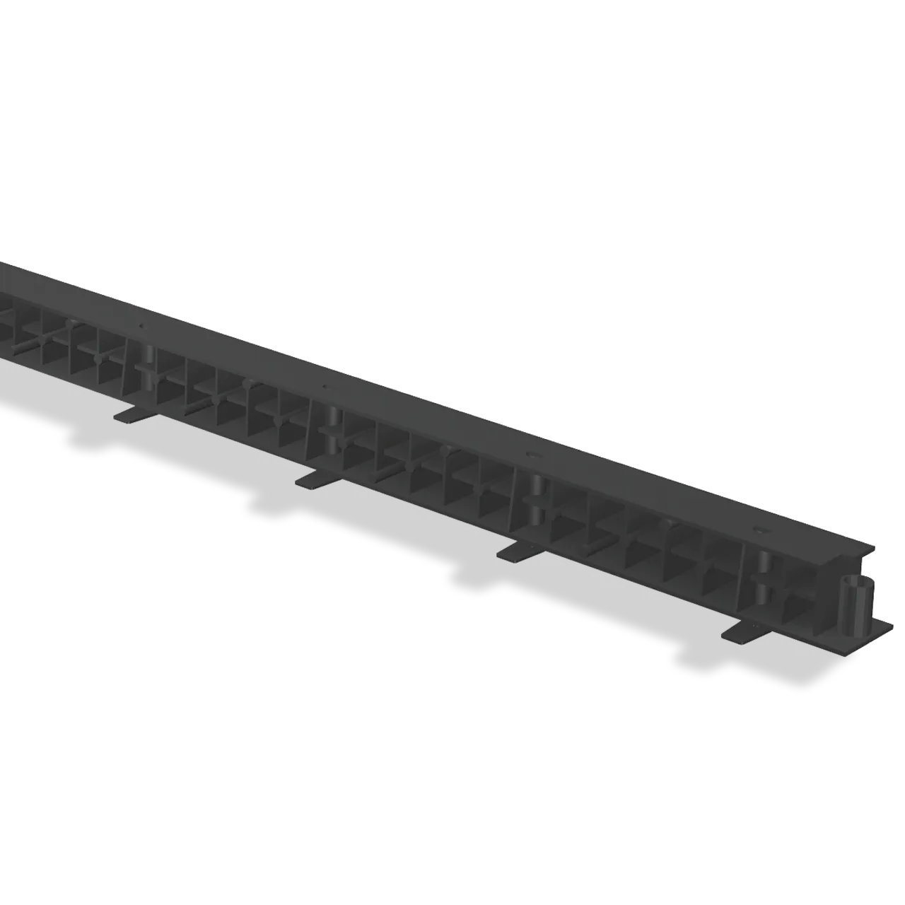 Takfotslekt ventilert svart 1 m passer til carisma & piano Takfotslekt ventilert svart 1 m passer til carisma & piano