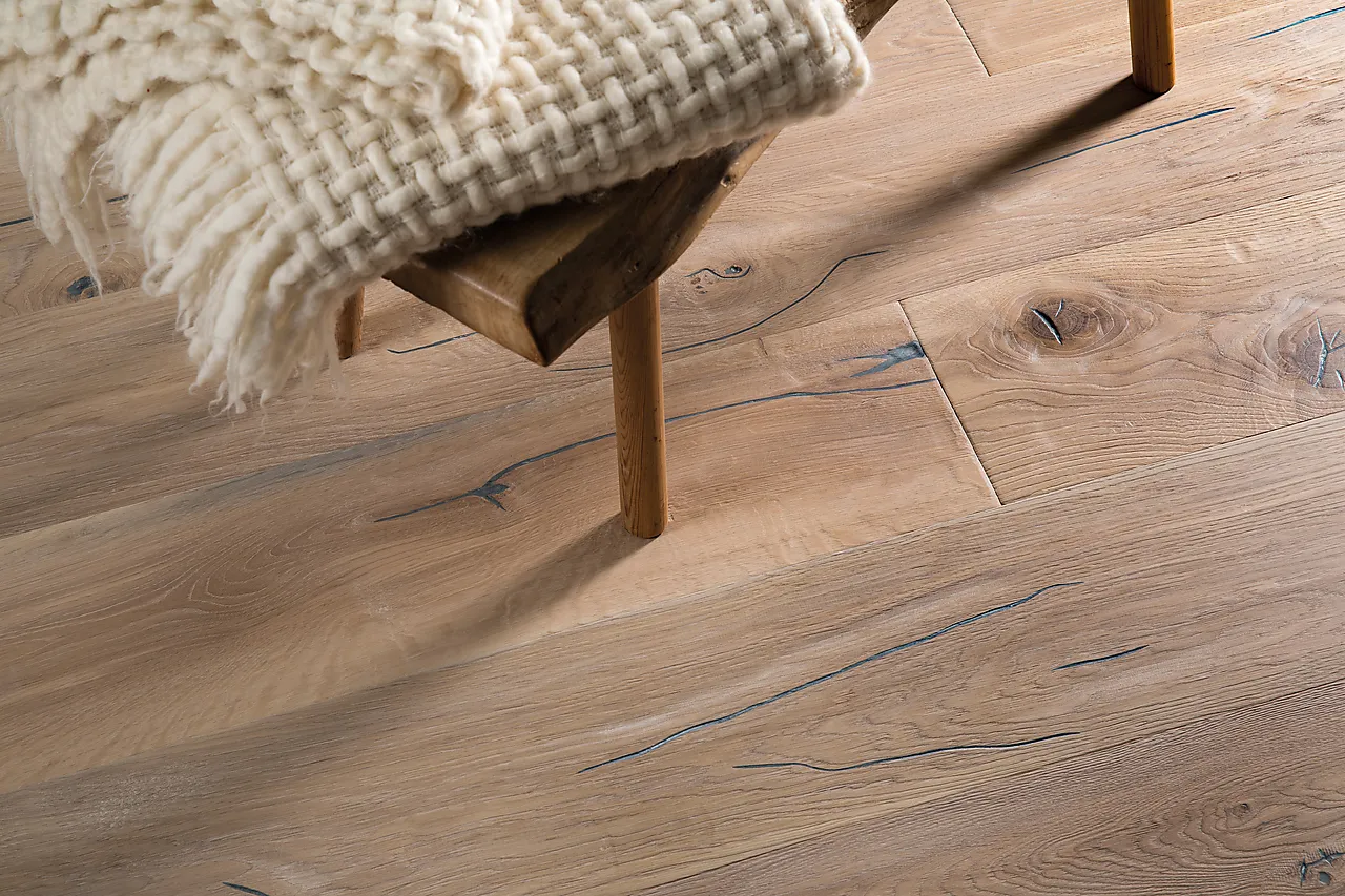 Parkett 1-stav eik Castle Vintage White