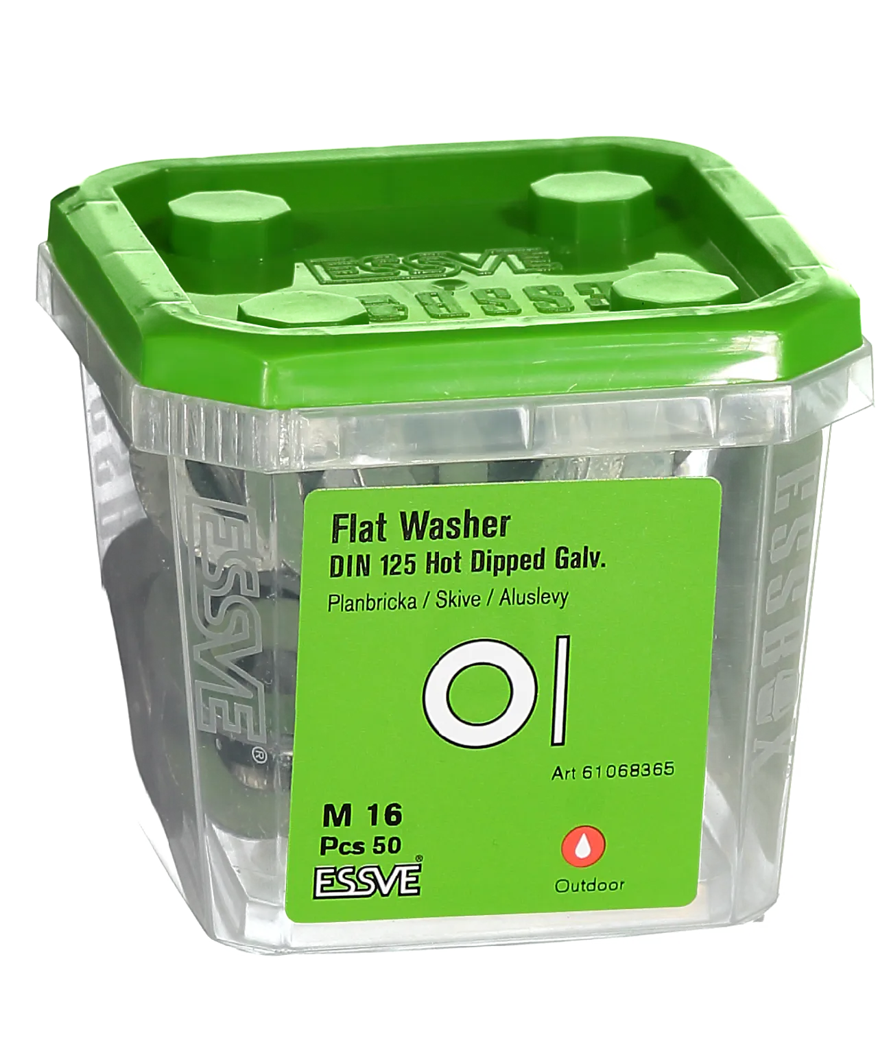 Underlagsskive m16 din 125 fzv -50 skive varmforsinket din125 - hv200 null - null - 2 - Miniatyr