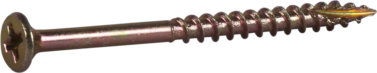 Listeskrue innendørs senkhode 3,4x45 gul 250 stk Listeskrue innendørs senkhode 3,4x45 gul 250 stk