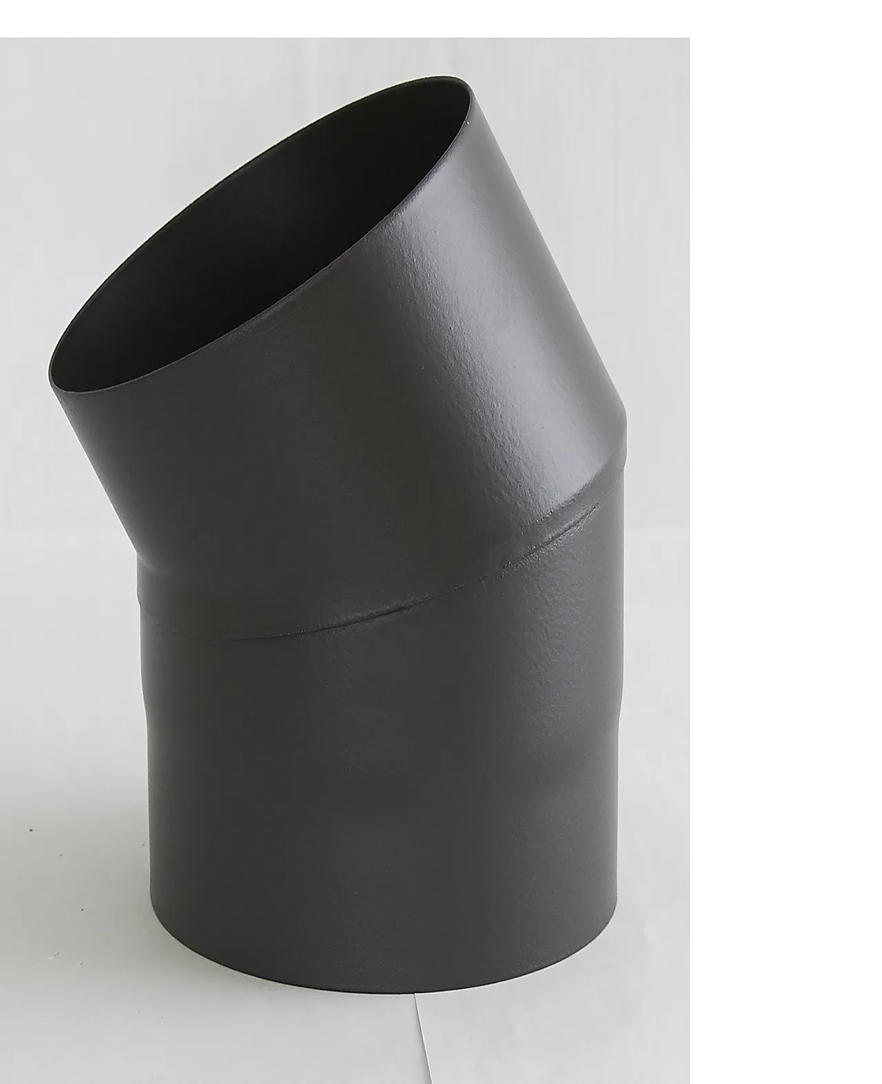 Røykrør 30 gradet kort kne Ø125 mm Røykrør 30 gradet kort kne Ø125 mm