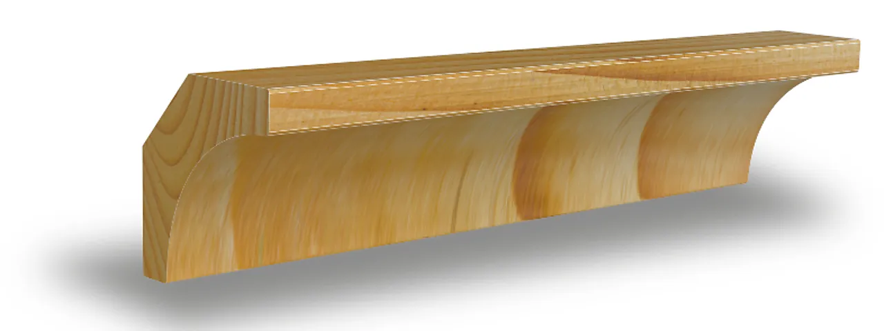 Hulkillist furu ubehandlet 21x21x2700 mm Hulkillist furu ubehandlet 21x21x2700 mm