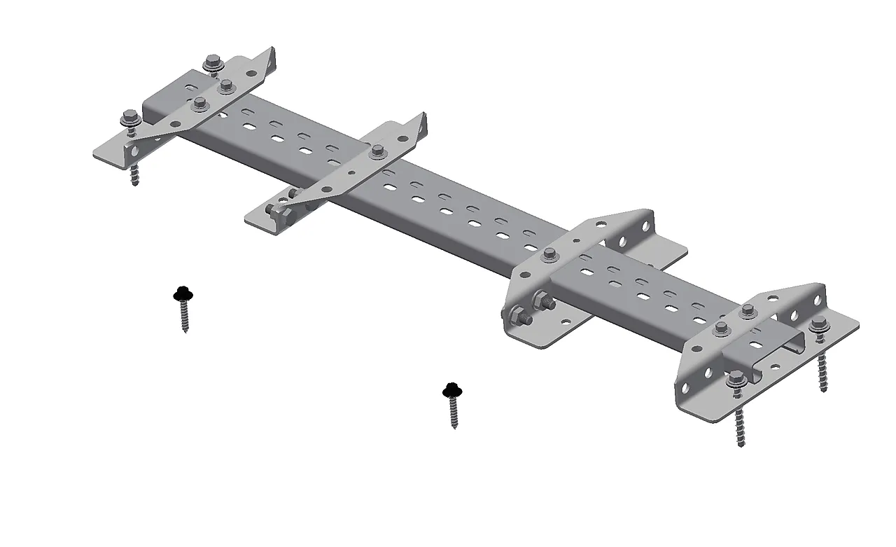 Innfestingspakke TLS papp/65 sort papp/shingel 65 cm skinne