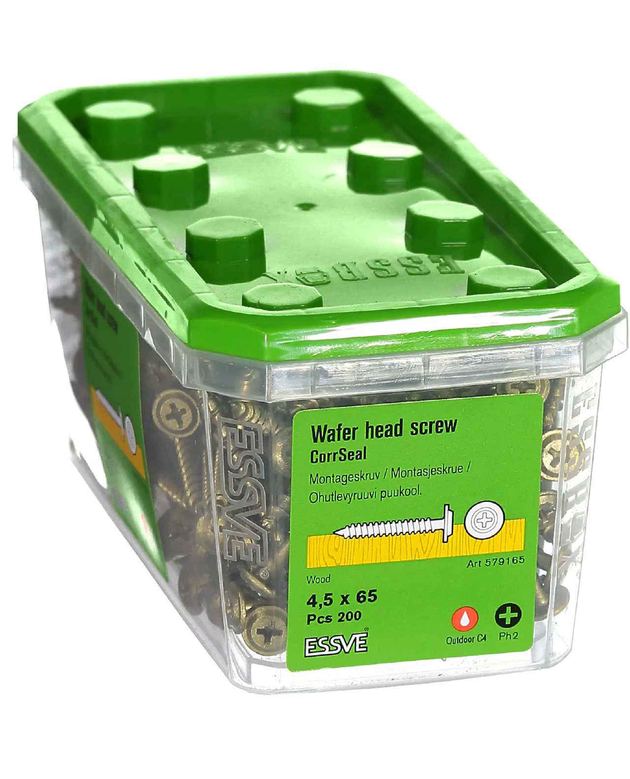 Montasjeskruer for trestender 4,5x65 mm 200 stk null - null - 2 - Miniatyr