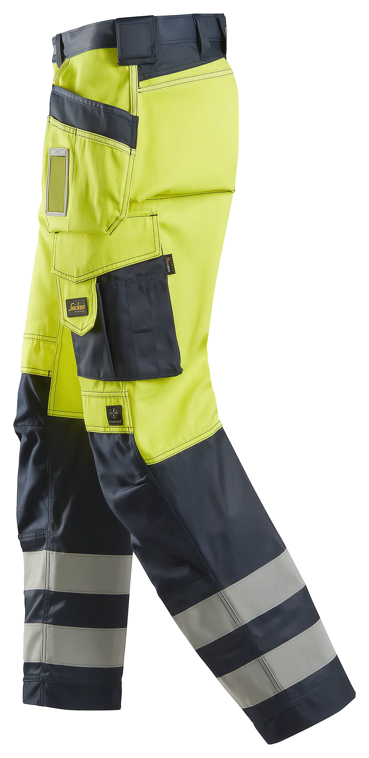 Bukse 3233 gul/mblå kl2 48 snickers workwear null - null - 3 - Miniatyr