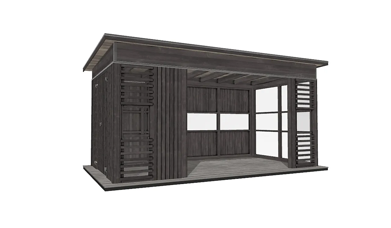 Hagestue grå royal modell 1804 null - null - 2 - Miniatyr