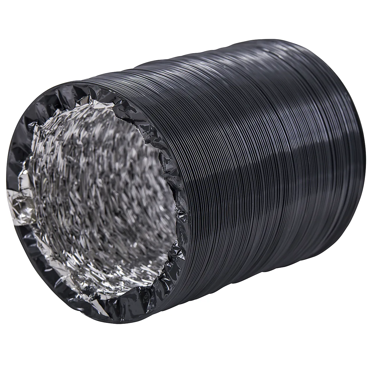 Slange 3 meter ø 125 mm mørk grå