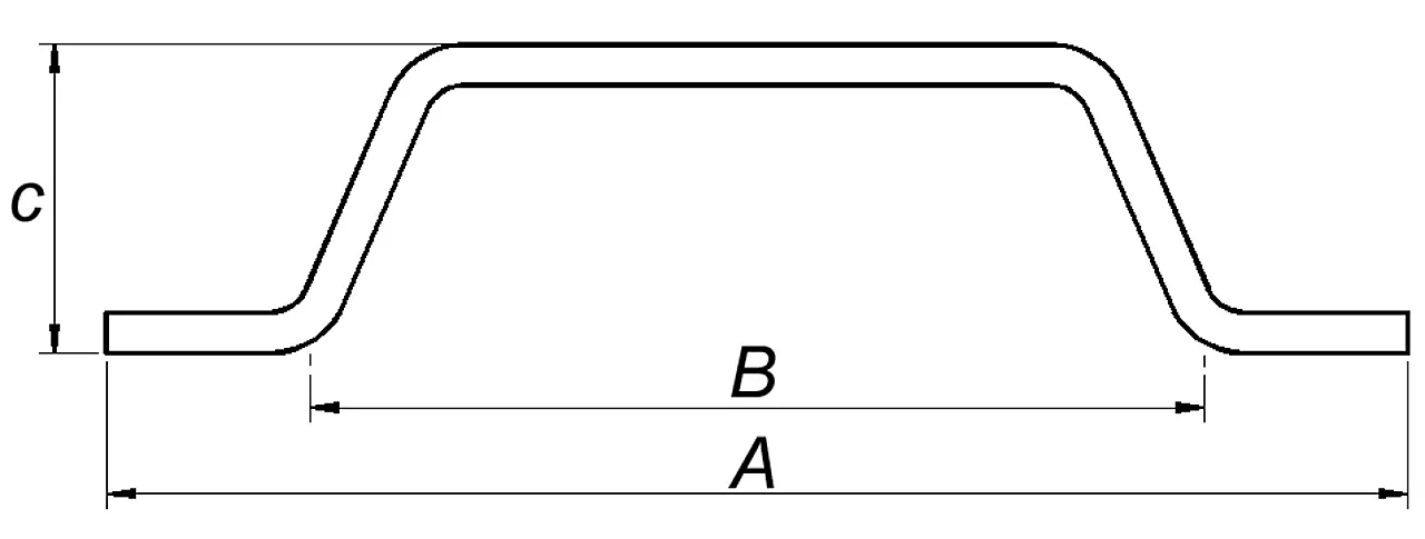Dørhåndtak 160 mm sort null - null - 2 - Miniatyr