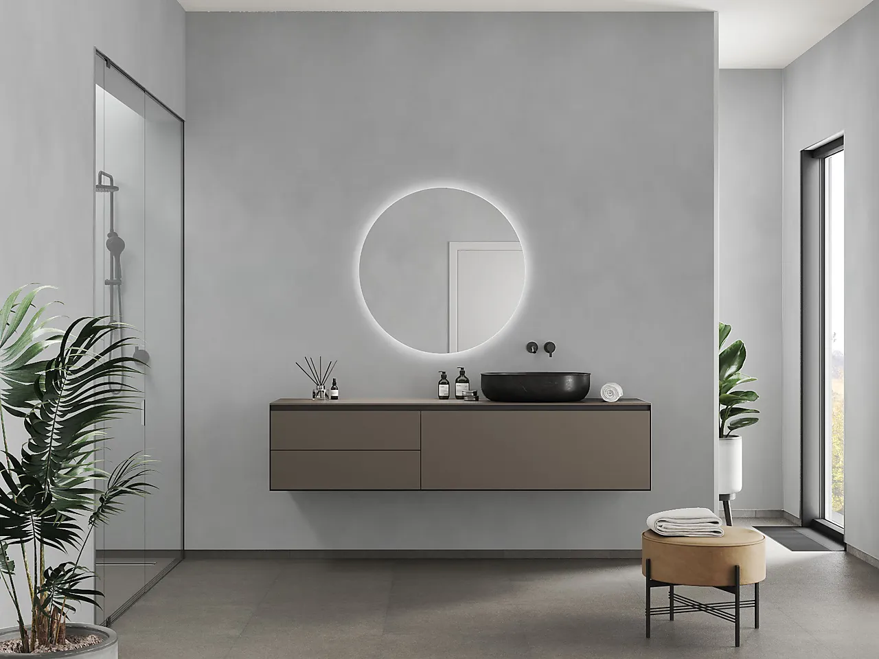 Baderomspanel 432442 no tile meton grey null - null - 2 - Miniatyr