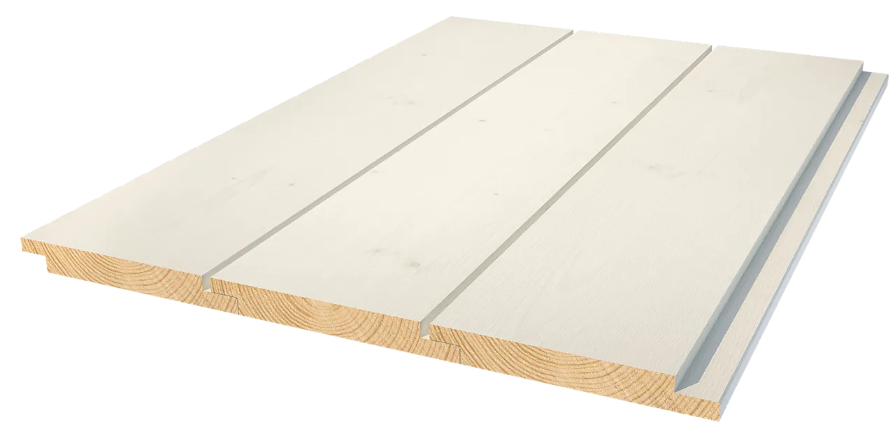 Gran 19x098 dfals rettkant pro heftig grunnet og malt ett strøk