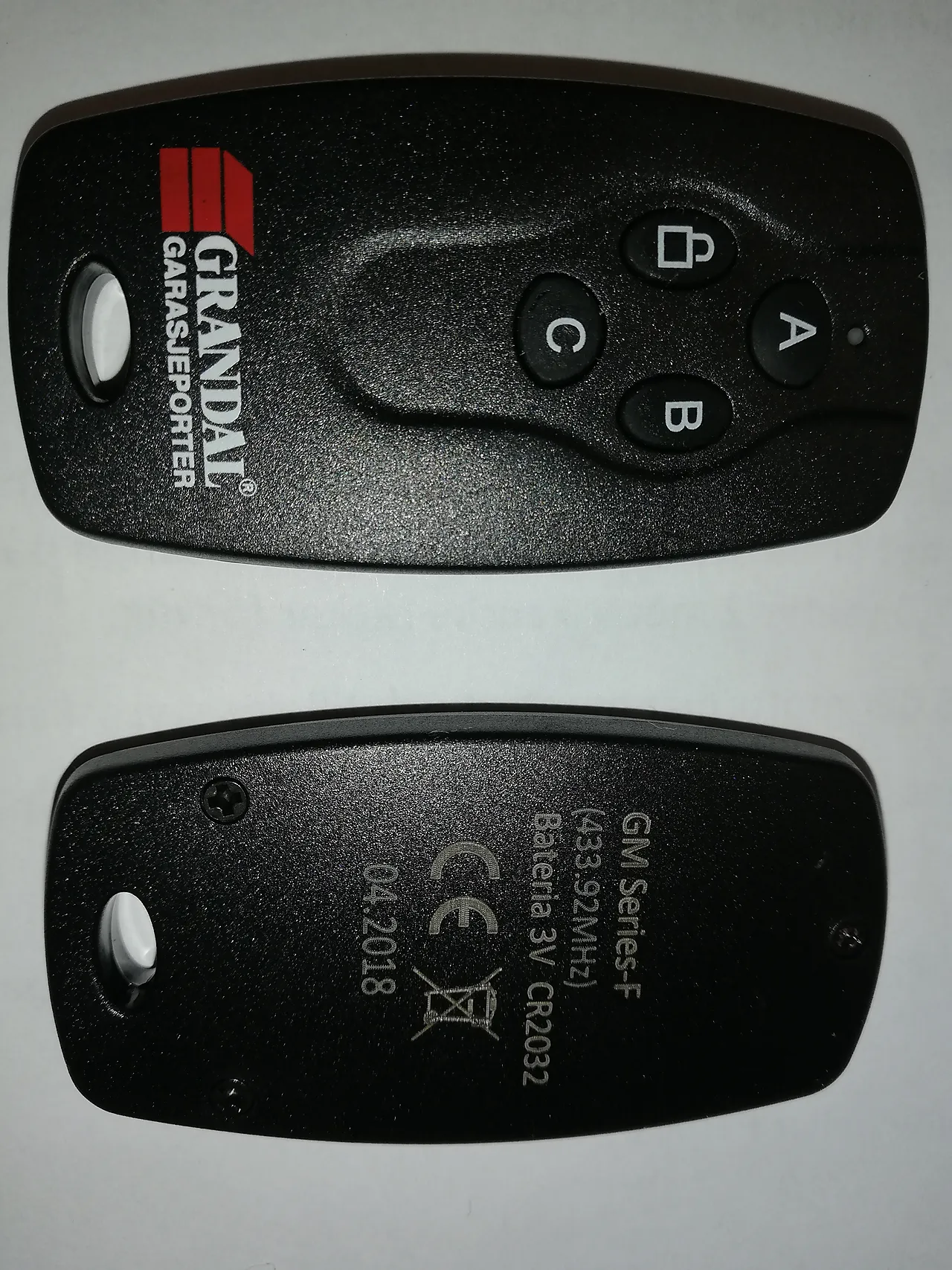 Portåpner sender GM-F 4-kanal Portåpner sender GM-F 4-kanal