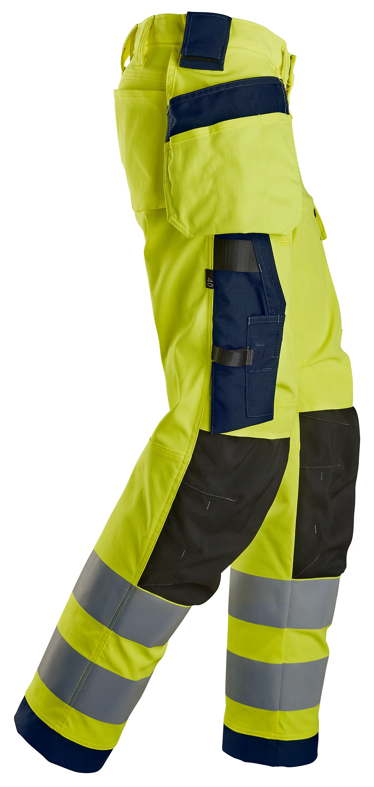 Bukse 6743 dame hl hv gul 19 snickers workwear