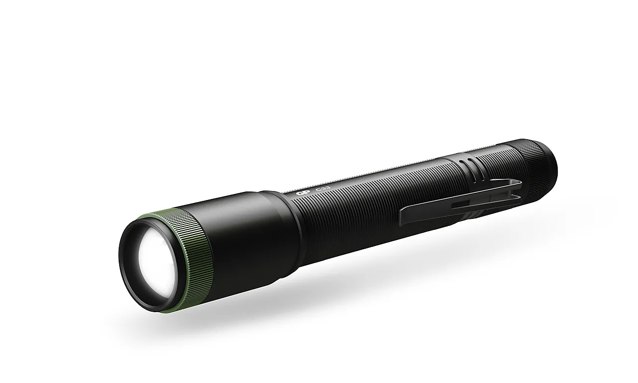 Lommelykt med COB-sidelys C33 180 lumen