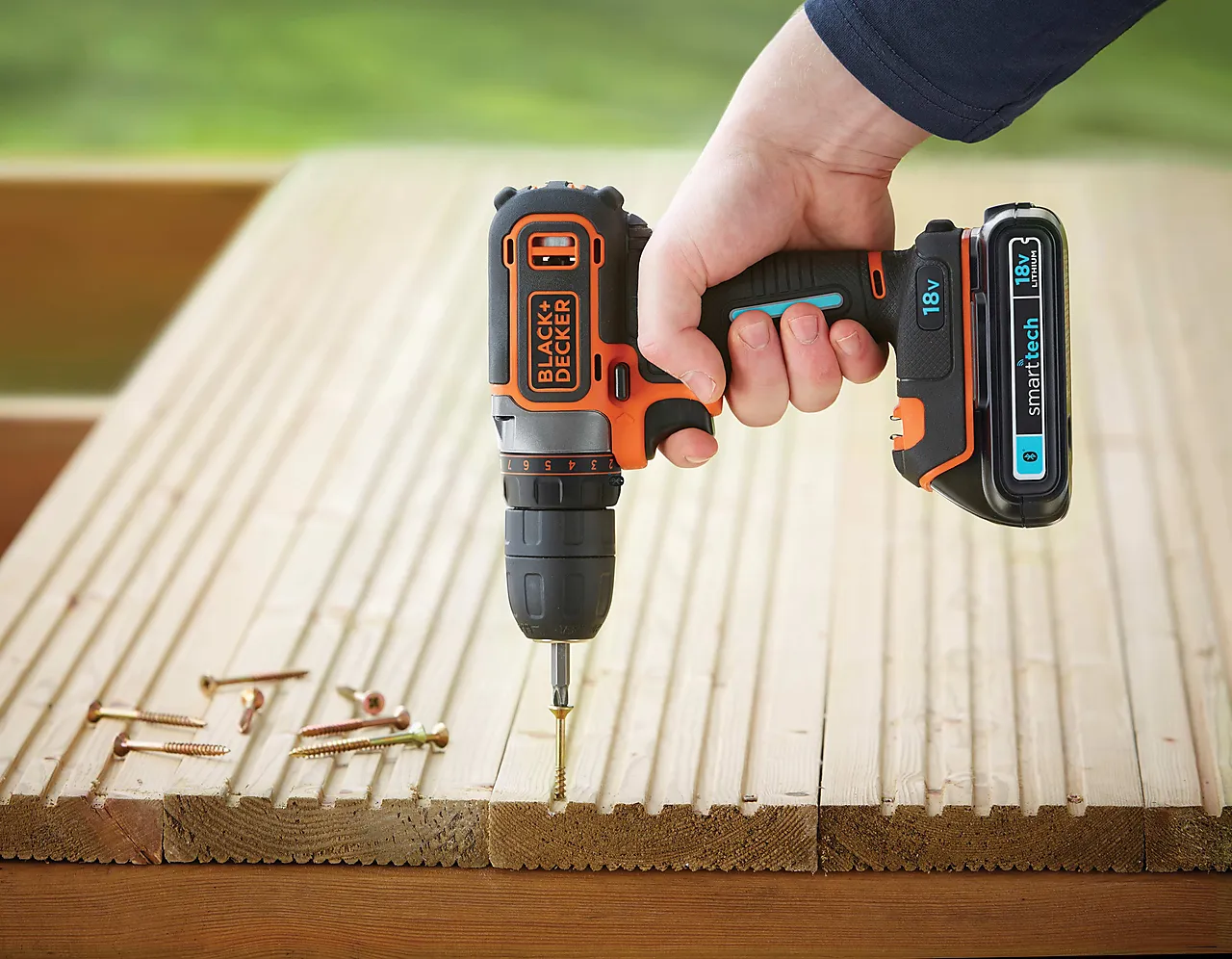 Drill BDCDC18-QW 18V inkl. 200ma lader + batteri null - null - 3 - Miniatyr