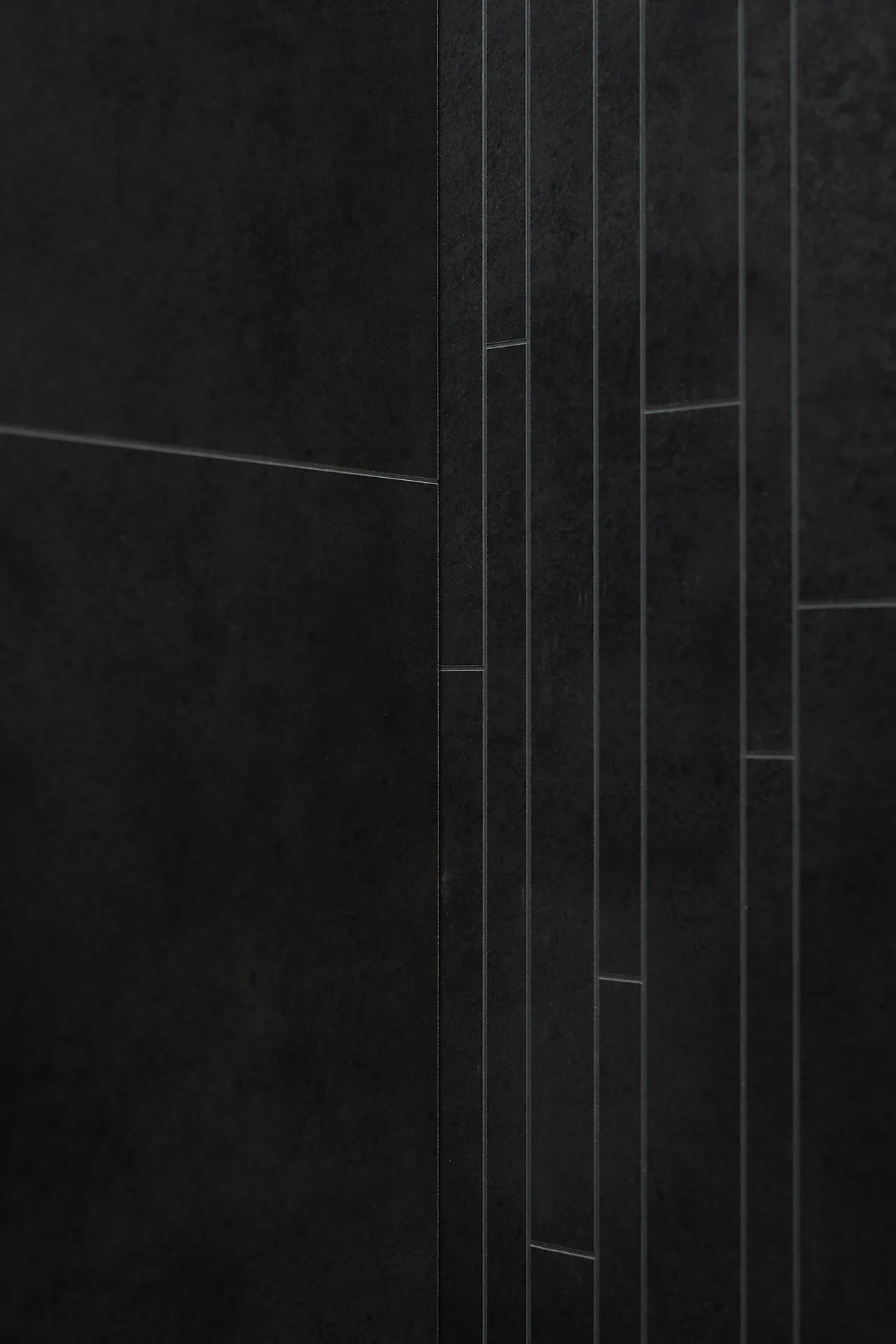 Baderomsplate Dark Soot, flisemønster 60x60cm, 11x620x2400 null - null - 2 - Miniatyr