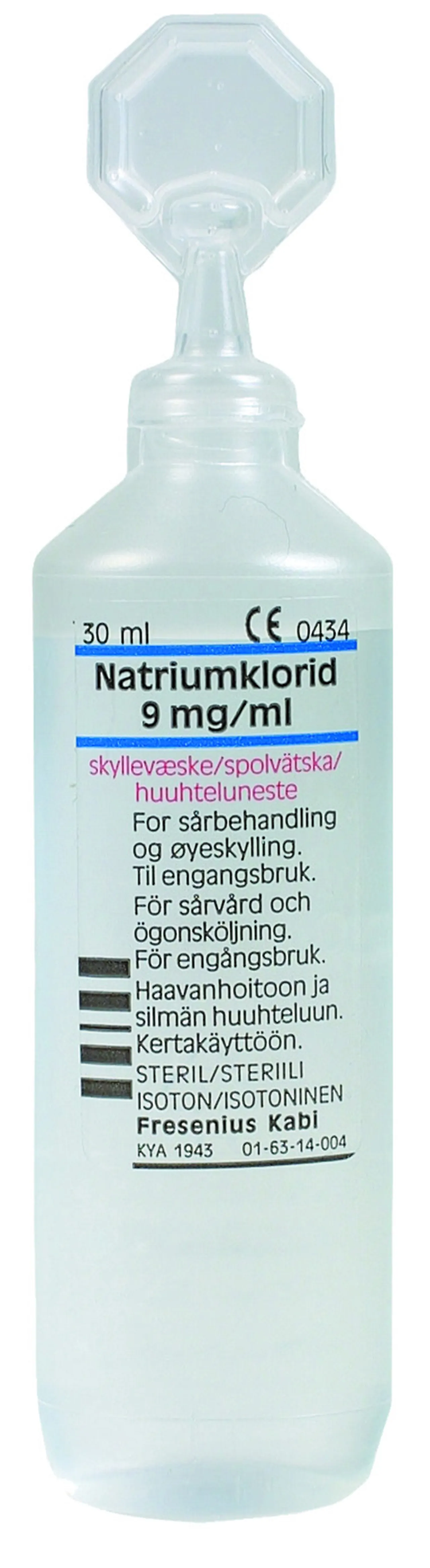Øyeskyll 30 ml 0,9% natriumklorid løsning
