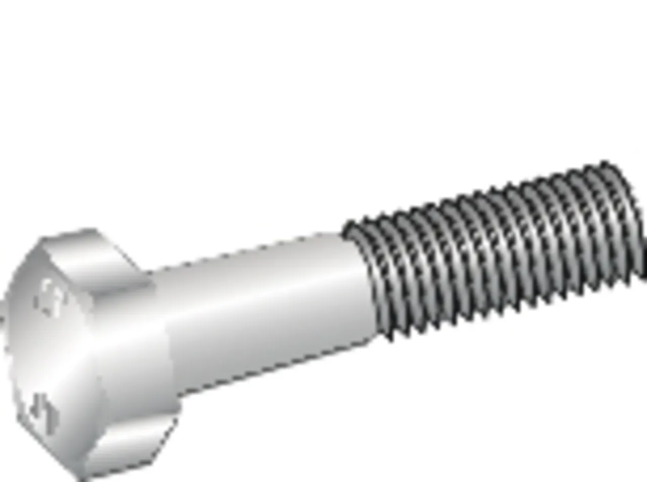 Sekskantskrue delg fzv m8x50a50 delgjenget Sekskantskrue delg fzv m8x50a50 delgjenget