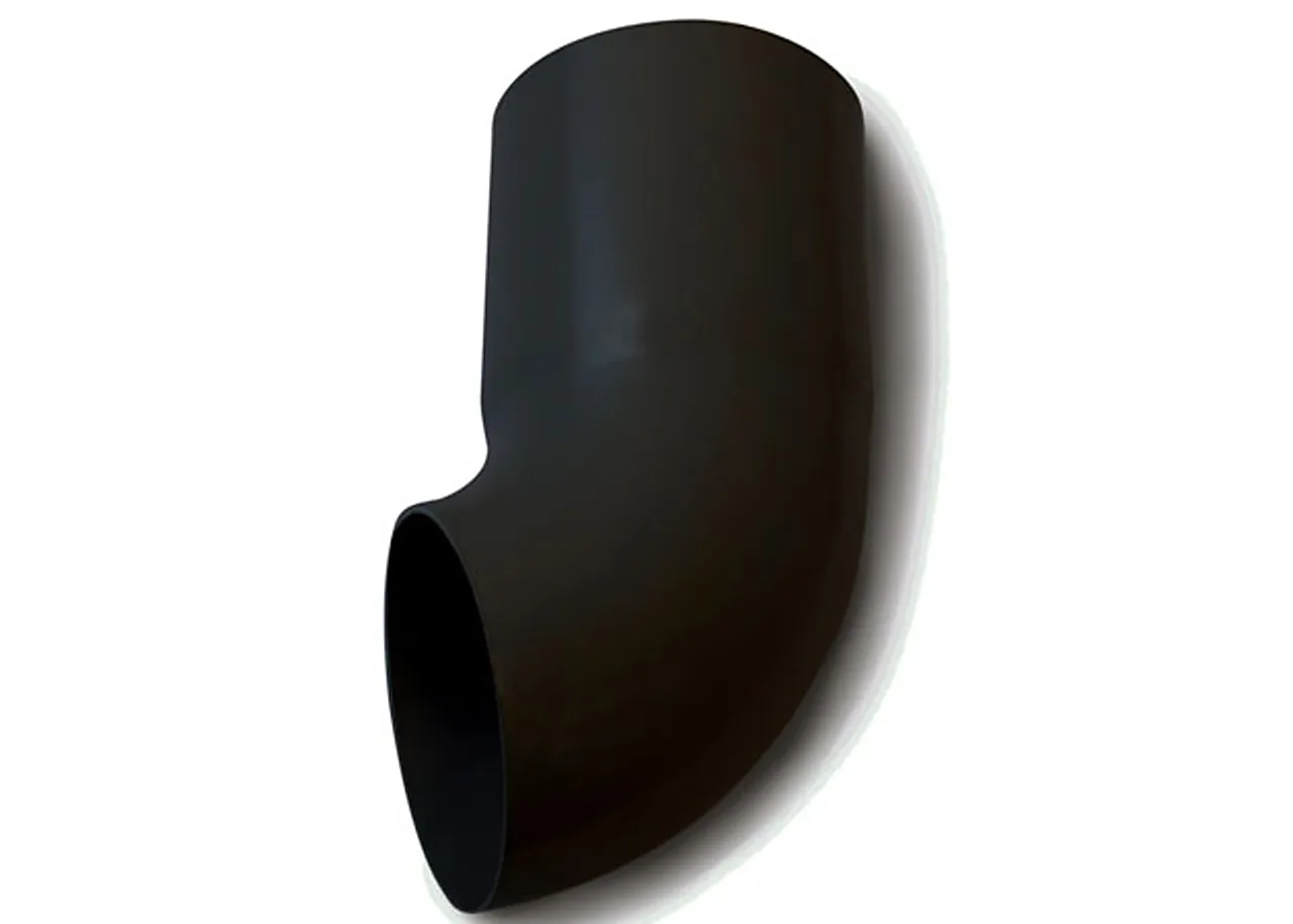 Utkast til takrenner 75 mm sort Utkast til takrenner 75 mm sort