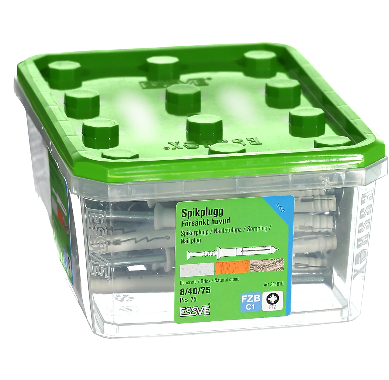 Spikerplugg 8x75 fzb a-75senket krage pz2 null - null - 2 - Miniatyr