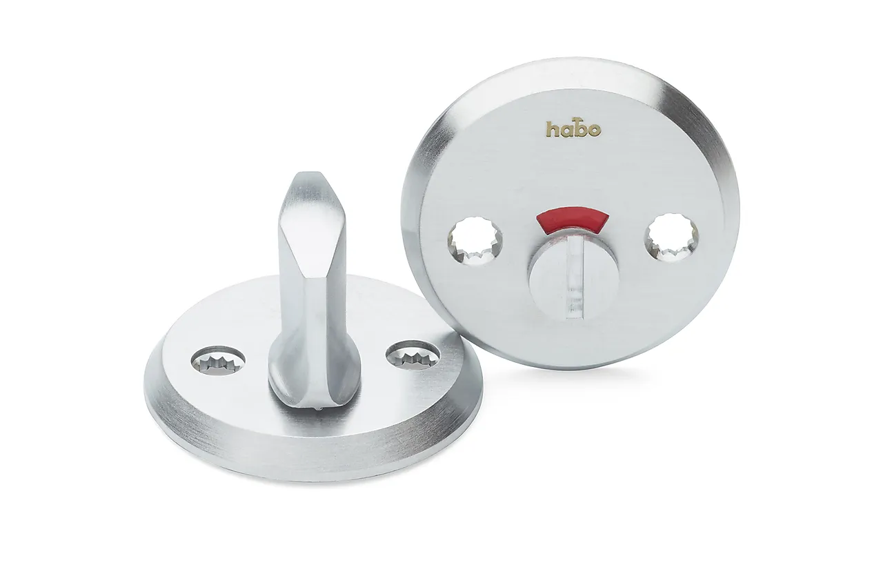 Habo wc-beslag a265 z børstet krom