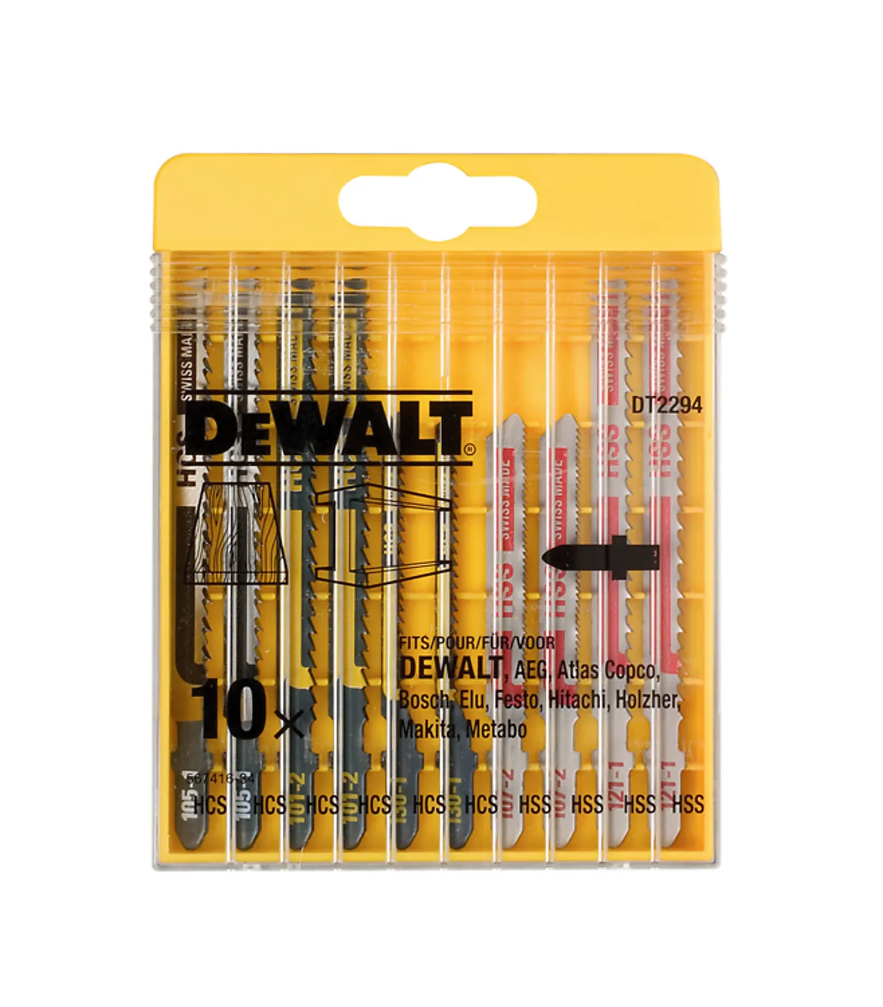 Stikksagblad tre/metall 10 DL DT2294