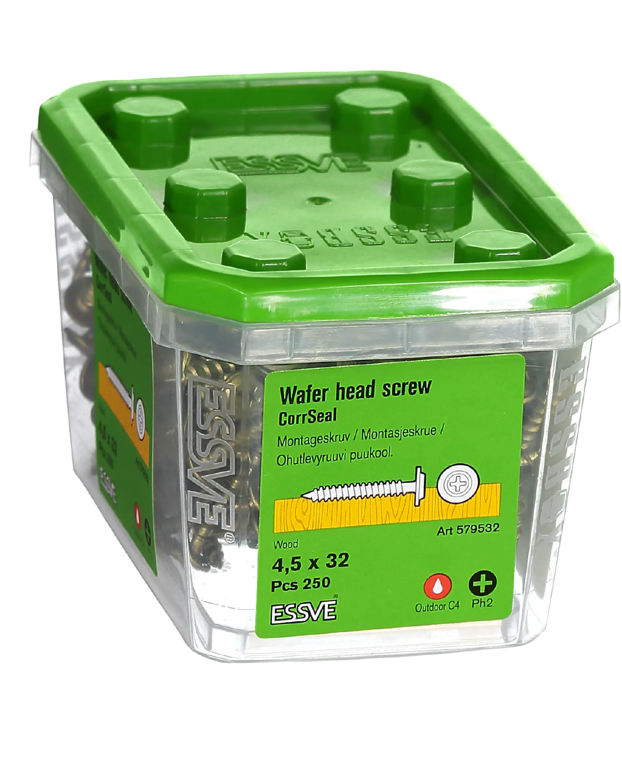 Montasjeskruer for trestender 4,5x32 mm 250 stk null - null - 2 - Miniatyr