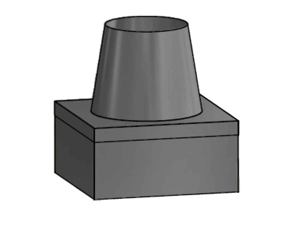 Taktettning firkantet ø150mm rund