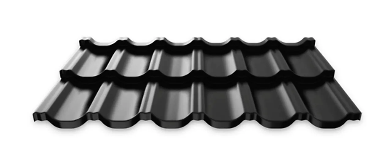 Takplate Plannja Regal GreenCoat Crown PL01 svart 2-stein 0,745 m