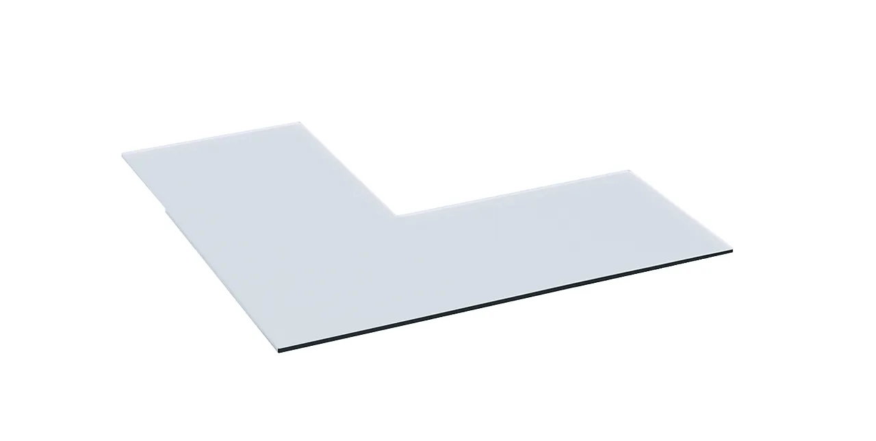 Gulvplate i klart glass Quadro 2 + 3 null - null - 2 - Miniatyr