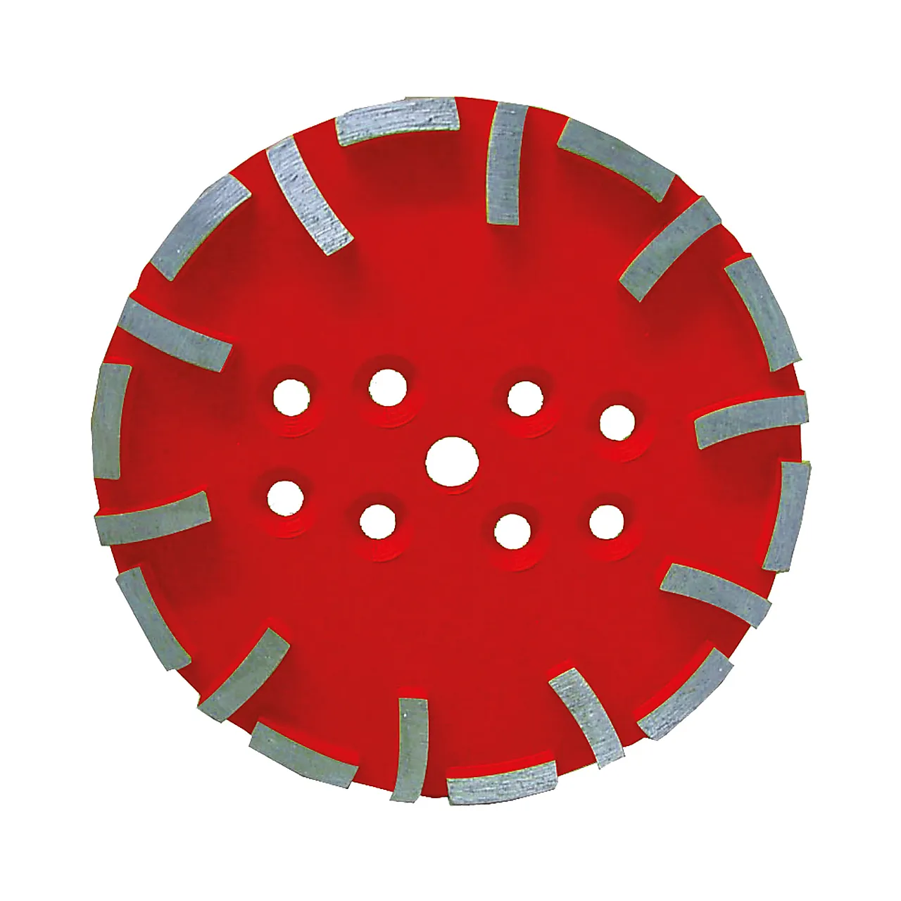 Diamantslipeskål 250mm hard slipeskål for mellomharde gulv. Rød