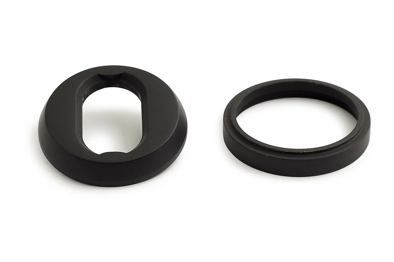 Universal utvendig sylinderskilt svart