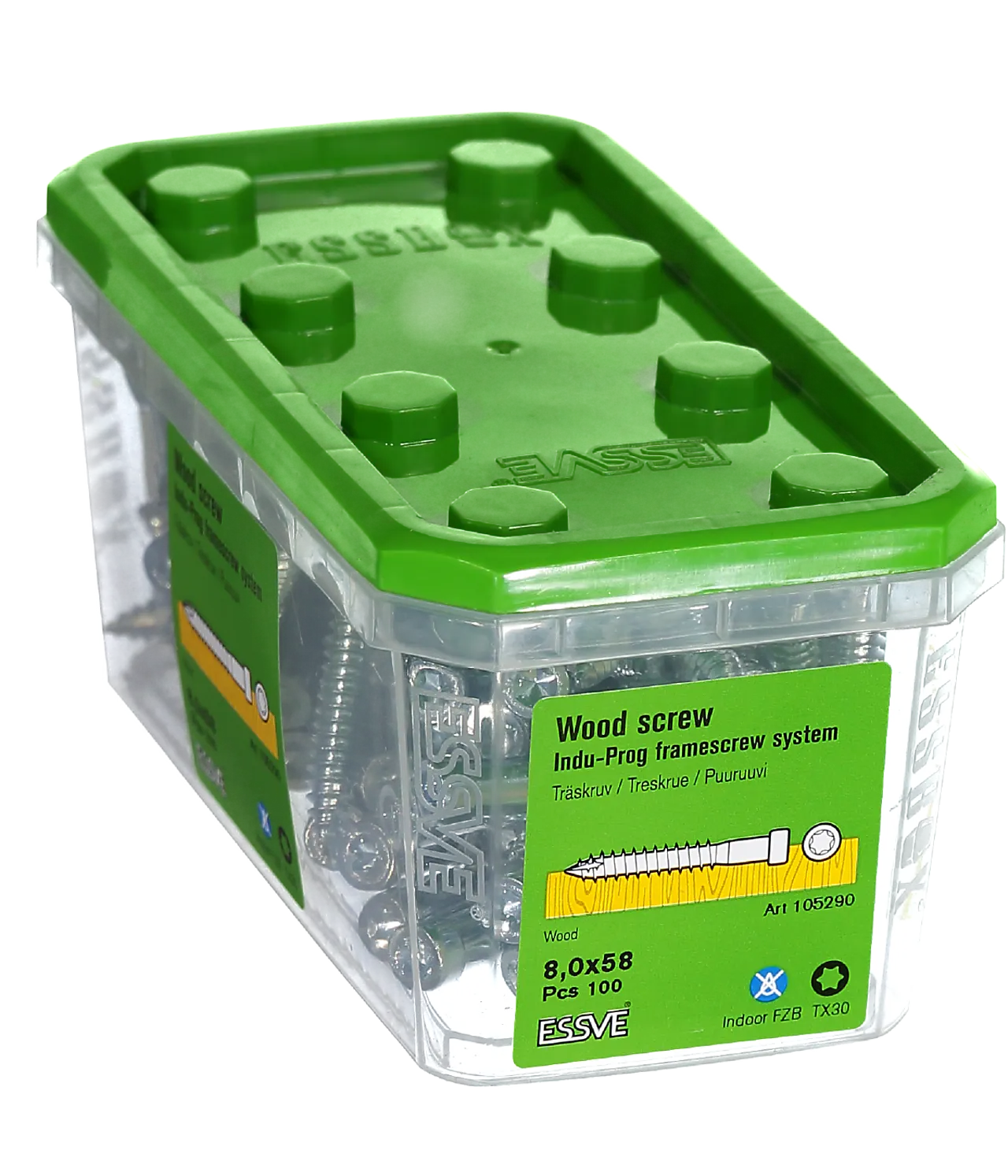 Treskrue i-p 8,0x58 a-100 fzbindu-prog null - null - 2 - Miniatyr