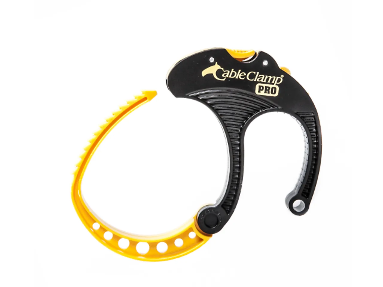 Kabelklemme liten svart/gul