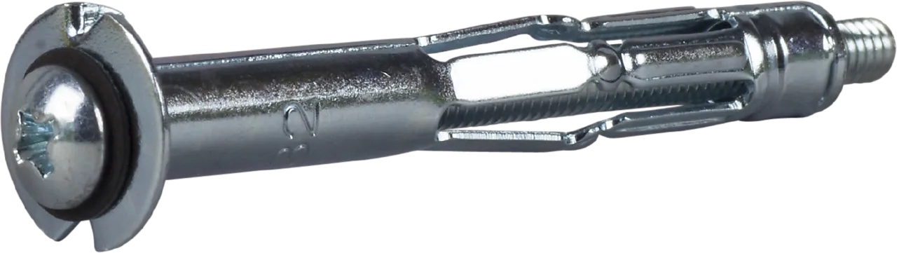 Plateanker sam 4 dobbel fzb-100 med skrue blankforsinket stål Plateanker sam 4 dobbel fzb-100 med skrue blankforsinket stål