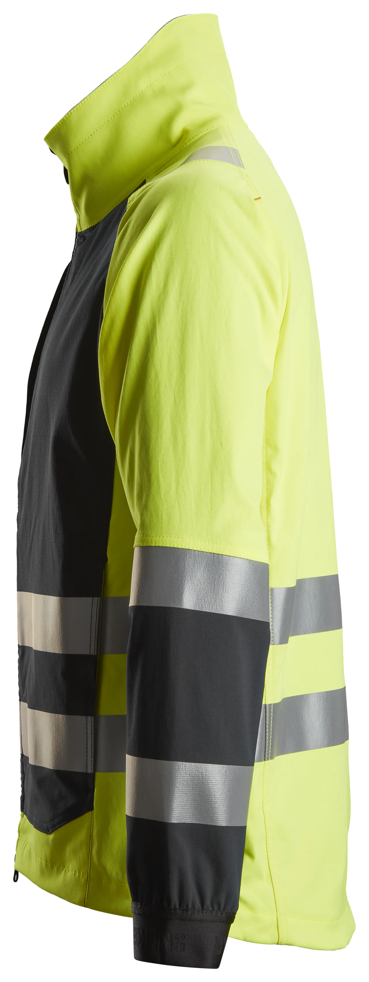 Arbeidsjakke high-vis gul/sort str S null - null - 2 - Miniatyr
