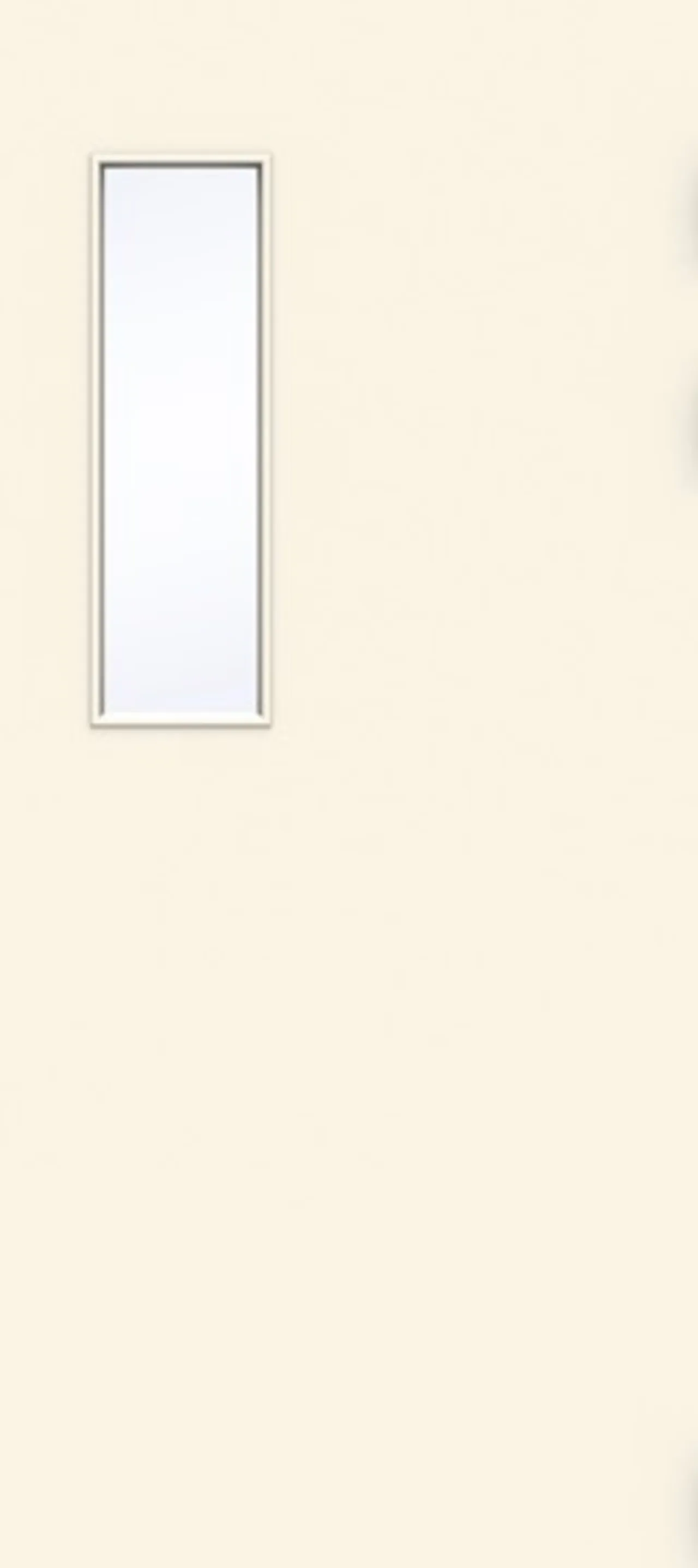 Dørblad Pendel 90x210 cm venstrehengslet hvit