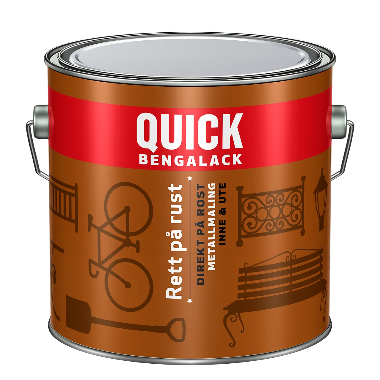 Quick Bengalack Rett på Rust 2,7L A-Base Quick Bengalack Rett på Rust 2,7L A-Base