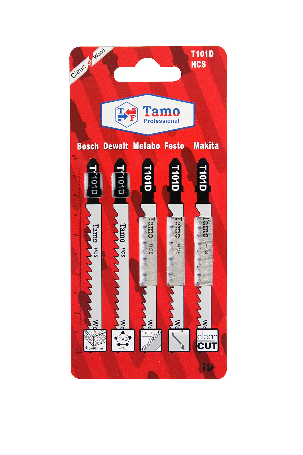 Stikksagblad grov for tre/plast 75 mm