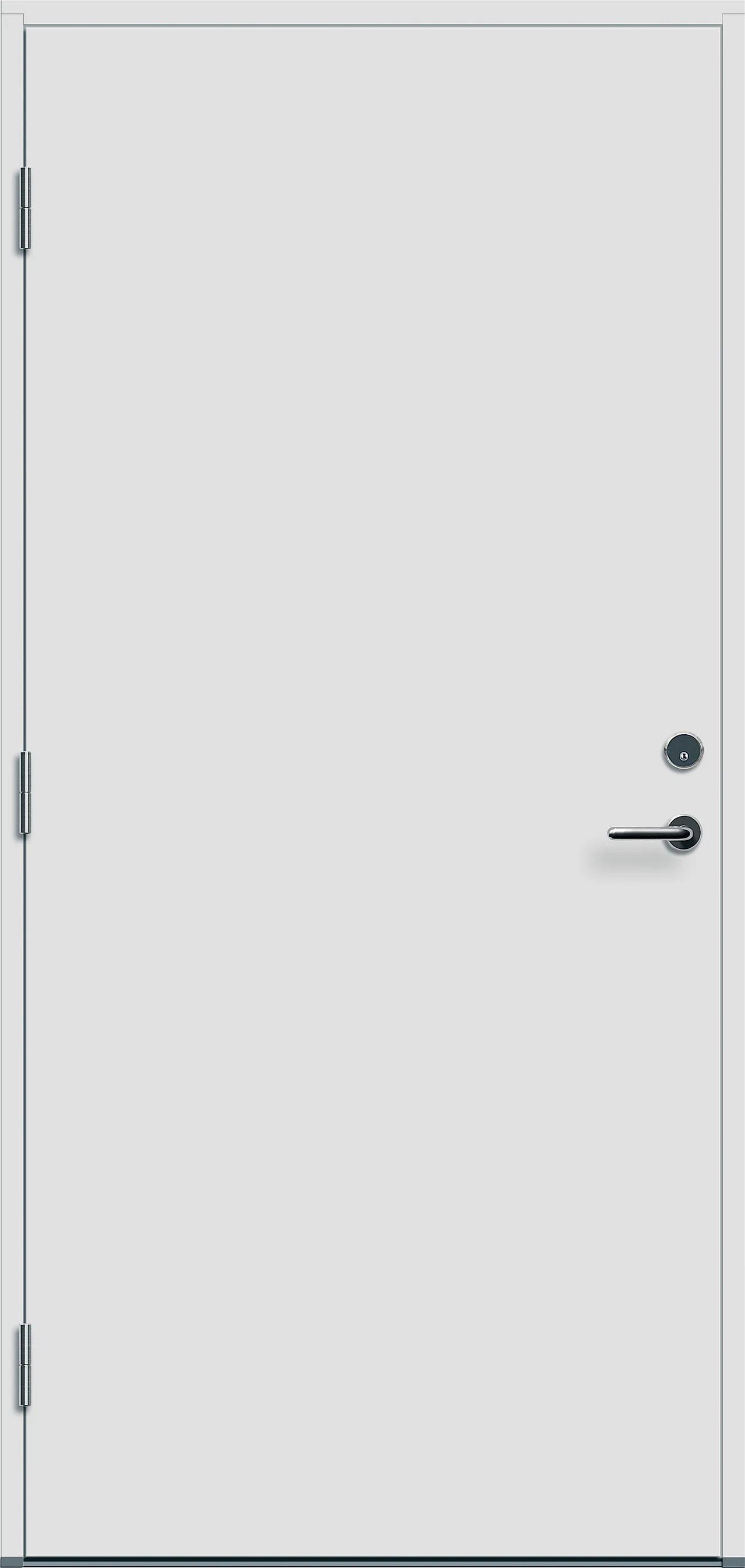 Ytterdør Moss hvit venstre 100x210 cm null - 100x210 cm - 2 - Miniatyr