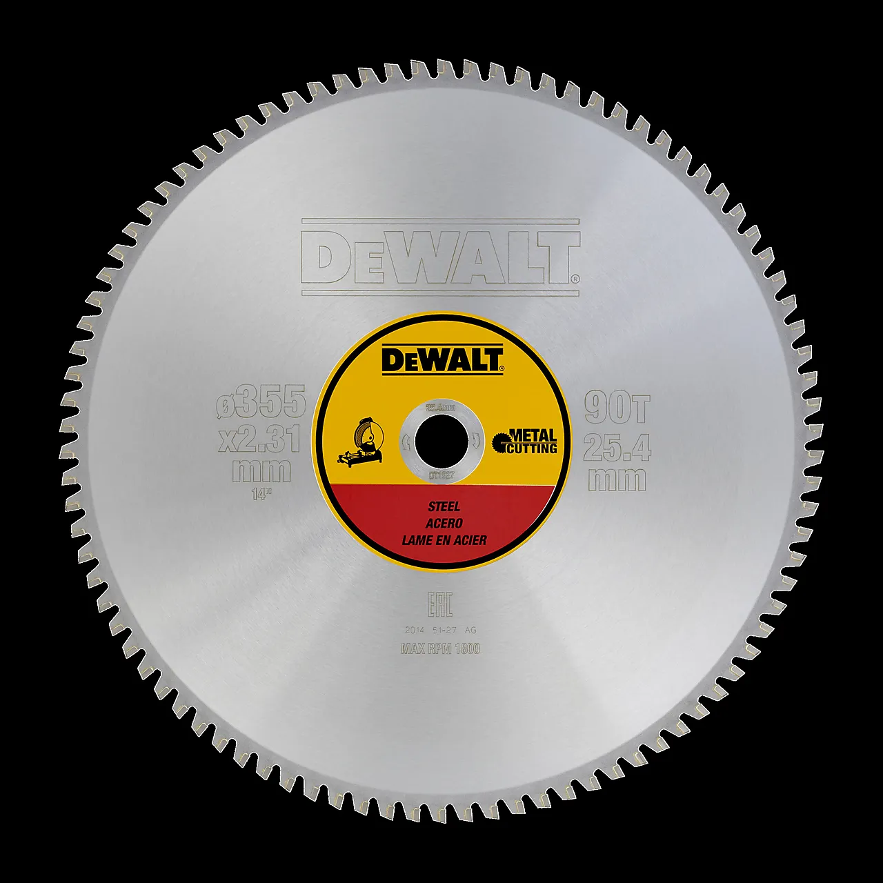 Sagblad met DT1927 dw stasjonært 355x25,4x90t null - null - 2 - Miniatyr