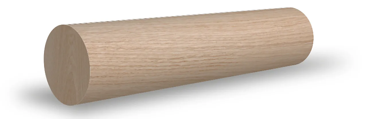 Eik 43x043x2700 rundstokk ubeh ubehandlet null - null - 2 - Miniatyr